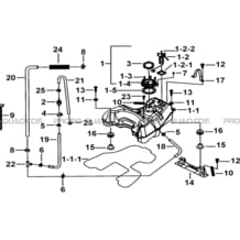 RESERVOIR A CARBURANT pour Tgb Toutes les cylindrées Toutes les années TARGET 600 EPS