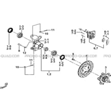 PORTE-FUSEE DE DIRECTION pour Tgb Toutes les cylindrées Toutes les années TARGET 600 EPS