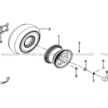 ROUES AVANT pour Tgb all cylinders All years TARGET 600 EPS