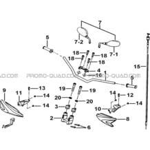 GUIDON pour Tgb all cylinders All years TARGET 600 EPS