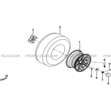 ROUES ARRIERE pour Tgb Toutes les cylindrées Toutes les années TARGET 600 EPS