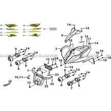 CARROSSERIE AVANT pour Tgb Toutes les cylindrées Toutes les années TARGET 600 EPS