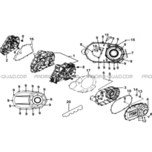 CARTER MOTEUR pour Tgb all cylinders All years TARGET 460R 460R-F