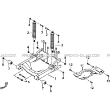 SUSPENSION ARRIERE pour Tgb Toutes les cylindrées Toutes les années TARGET 460R 460R-F