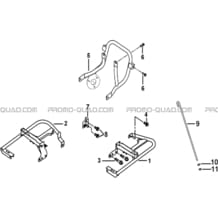 SUPPORT PARE-CHOCS pour Tgb Toutes les cylindrées Toutes les années TARGET 460R 460R-F