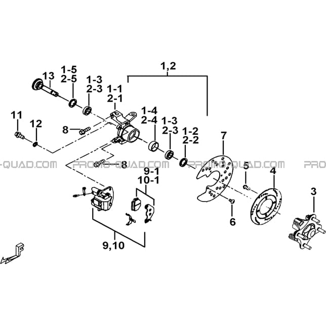 PORTE-FUSEE DE DIRECTION  Tgb  All years all cylinders  Original parts OEMPORTE-FUSEE DE DIRECTION  Tgb  All years all cylinders  Original parts OEM