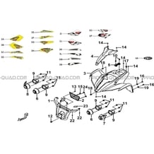 CARROSSERIE AVANT pour Tgb Toutes les cylindrées Toutes les années TARGET 460R 460R-F