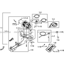 TREUIL (MODELE TGB-CO) (OPTION)(ANCIEN MODELE) pour Tgb Toutes les cylindrées Toutes les années TARGET 460R 460R-F