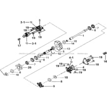 SYSTEME DE TRANSMISSION (FACE AVANT A LED) pour Tgb Toutes les cylindrées Toutes les années BLADE 600 LT EPS