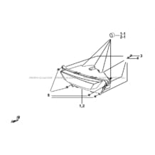 ECLAIRAGE AVANT (FACE AVANT A LED) pour Tgb Toutes les cylindrées Toutes les années BLADE 600 LT EPS