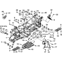 CHASSIS (FEUX AVANT RONDS) pour Tgb all cylinders All years BLADE 600 LT EPS