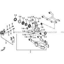 AXE ARRIERE (FEUX AVANT RONDS) pour Tgb Toutes les cylindrées Toutes les années BLADE 600 LT EPS