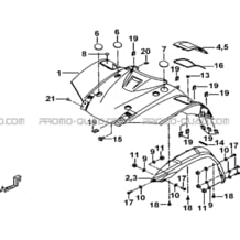 CARROSSERIE AVANT (FEUX AVANT RONDS) pour Tgb Toutes les cylindrées Toutes les années BLADE 600 LT EPS