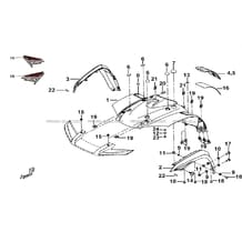 CARROSSERIE AVANT (FACE AVANT A LED) pour Tgb Toutes les cylindrées Toutes les années BLADE 600 LT EPS