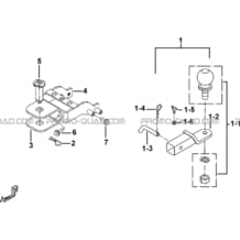 ATTELAGES (OPTION) (FEUX AVANT RONDS) pour Tgb all cylinders All years BLADE 600 LT EPS