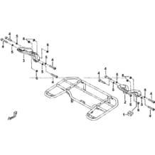 POIGNEES PASSAGER (OPTION) (FACE AVANT A LED) pour Tgb Toutes les cylindrées Toutes les années BLADE 600 LT EPS