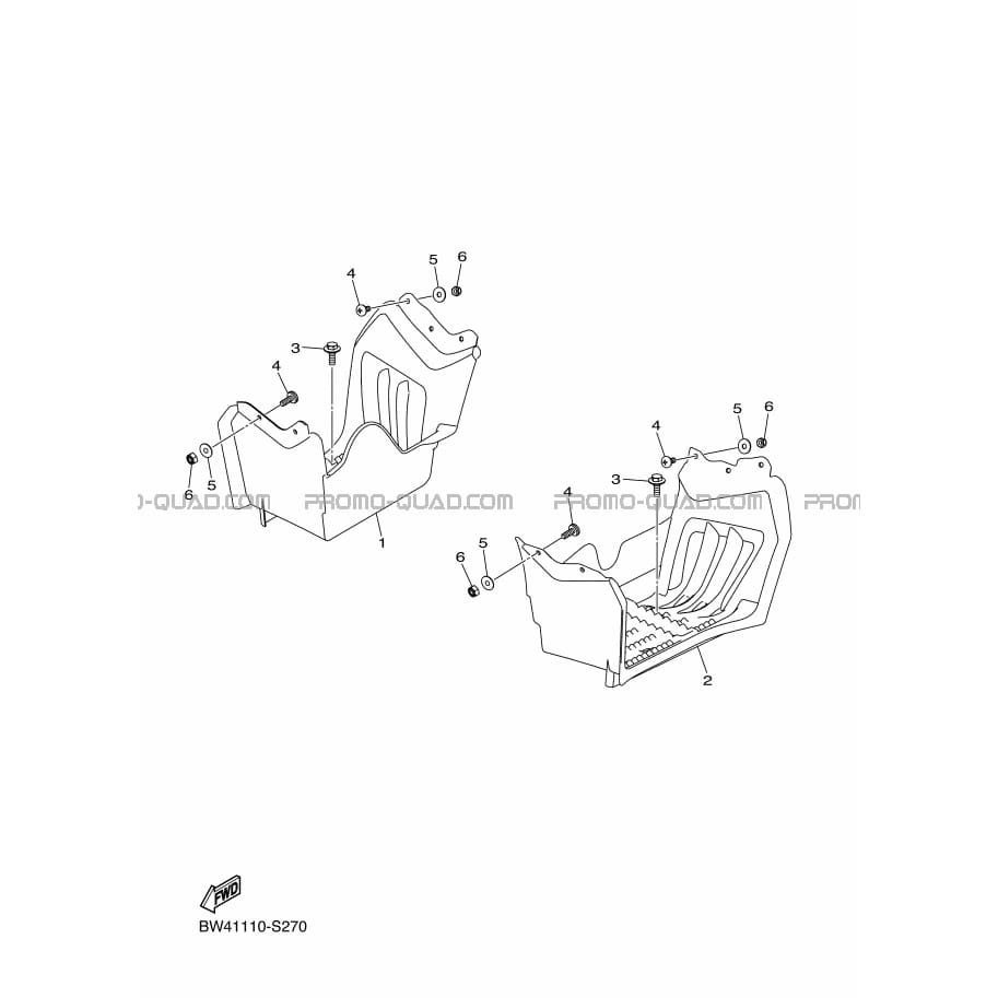SUPPORT     REPOSE PIEDS  Yamaha  2018 50  pièces OEMSUPPORT     REPOSE PIEDS  Yamaha  2018 50  pièces OEM