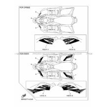 EMBLEME pour Yamaha 50 2020 YFZ 50 BW4D BLUISH WHITE SOLID 1