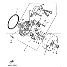 ALLUMAGE pour Yamaha 80 1988 RAPTOR YFM80T 2FJ YAMAHA BLACK