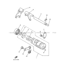 BARILLET DE SELECTION     FOURCHETTES pour Yamaha 80 1988 RAPTOR YFM80T 2FJ YAMAHA BLACK