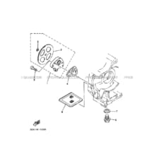 POMPE A HUILE pour Yamaha 80 1988 RAPTOR YFM80T 2FJ YAMAHA BLACK