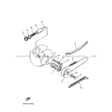 ARBRE A CAMES     CHAINE DE DISTRIBUTION pour Yamaha 80 1996 RAPTOR YFM80 4EMB INK BLUE