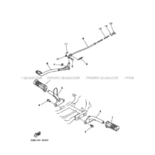 SUPPORT     REPOSE PIEDS pour Yamaha 80 1996 RAPTOR YFM80 4EMC INK BLUE