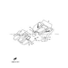 EMBLEME     ETIQUETTE 5 pour Yamaha 80 1997 RAPTOR YFM80 4EMG HEAT RED