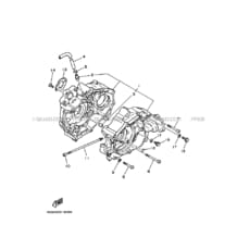 CARTER MOTEUR pour Yamaha 80 1998 RAPTOR YFM80 4EML RADICAL WHITE