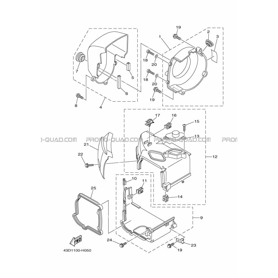 TURBINE     CARTERS DE REFROIDISSEMENT  Yamaha  2011 90  Original parts OEMTURBINE     CARTERS DE REFROIDISSEMENT  Yamaha  2011 90  Original parts OEM