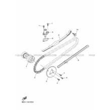 ARBRE A CAMES     CHAINE DE DISTRIBUTION pour Yamaha 90 2017 RAPTOR YFM 90 R BD36 DEEP PURPLISH BLUE SOLID E