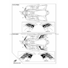 EMBLEME pour Yamaha 90 2018 RAPTOR YFM 90 R BD39 BLUISH WHITE SOLID 1