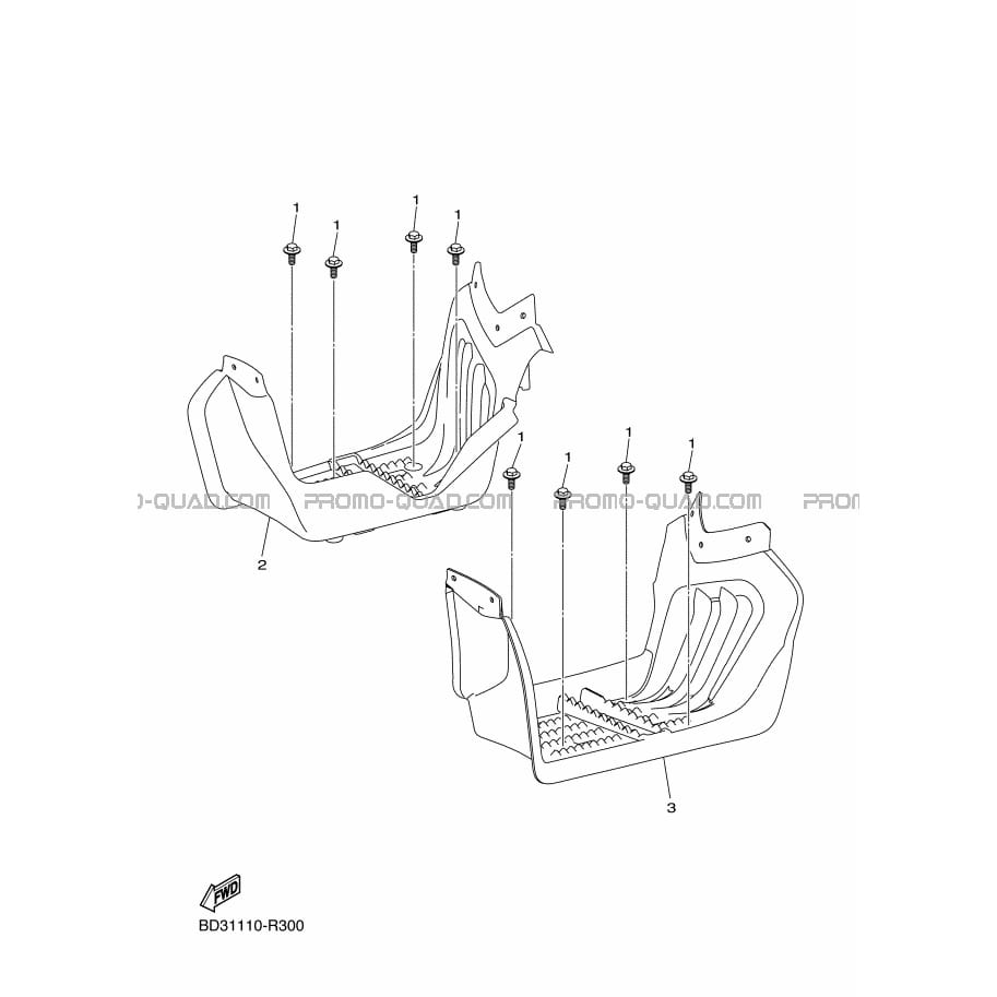 SUPPORT     REPOSE PIEDS  Yamaha  2018 90  Original parts OEMSUPPORT     REPOSE PIEDS  Yamaha  2018 90  Original parts OEM