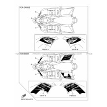 EMBLEME pour Yamaha 90 2020 RAPTOR YFM 90 R BD3F BLUISH WHITE SOLID 1