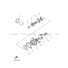 TRANSMISSION INTERMEDIAIRE pour Yamaha 100 1991 CHAMP YFM100 3GB7 WHITE