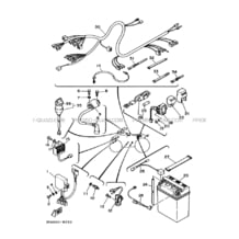 ELECTRIQUE 1 pour Yamaha 125 1992 BREEZE YFA1 3FA8 SOLID FINE SILVER