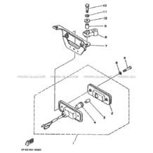 FEU ARRIERE 2 pour Yamaha 125 1992 BREEZE YFA1 3FA8 SOLID FINE SILVER