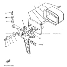 FEU ARRIERE pour Yamaha 125 1992 BREEZE YFA1 3FA8 SOLID FINE SILVER