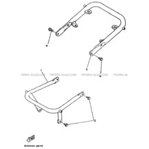 PARE CHOCS pour Yamaha 125 1992 BREEZE YFA1 3FA8 SOLID FINE SILVER