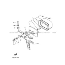 FEU ARRIERE pour Yamaha 125 1994 BREEZE YFA1 3FAC SOLID FINE SILVER