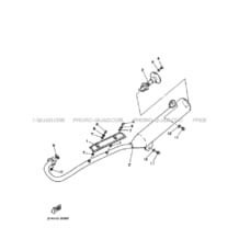 ECHAPPEMENT pour Yamaha 125 2002 BREEZE YFA1 3FAY RADICAL WHITE