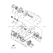 EMBRAYAGE DE DEMARREUR pour Yamaha 125 2002 BREEZE YFA1 3FAY RADICAL WHITE