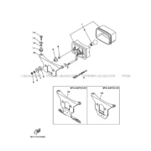 FEU ARRIERE pour Yamaha 125 2002 BREEZE YFA1 3FAY RADICAL WHITE