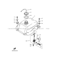 RESERVOIR A ESSENCE pour Yamaha 125 2002 BREEZE YFA1 3FAY RADICAL WHITE