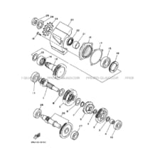 TRANSMISSION pour Yamaha 125 2002 BREEZE YFA1 3FAY RADICAL WHITE