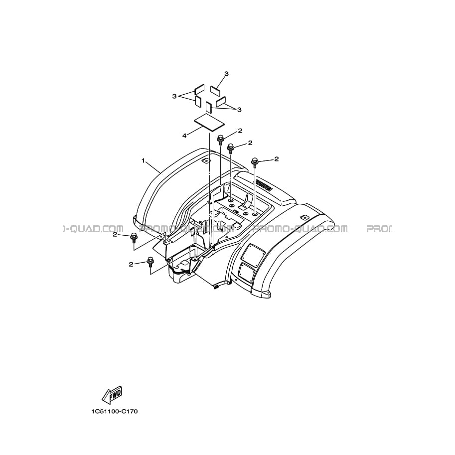 GARDE BOUE ARRIERE  Yamaha  2013 125  pièces OEMGARDE BOUE ARRIERE  Yamaha  2013 125  pièces OEM