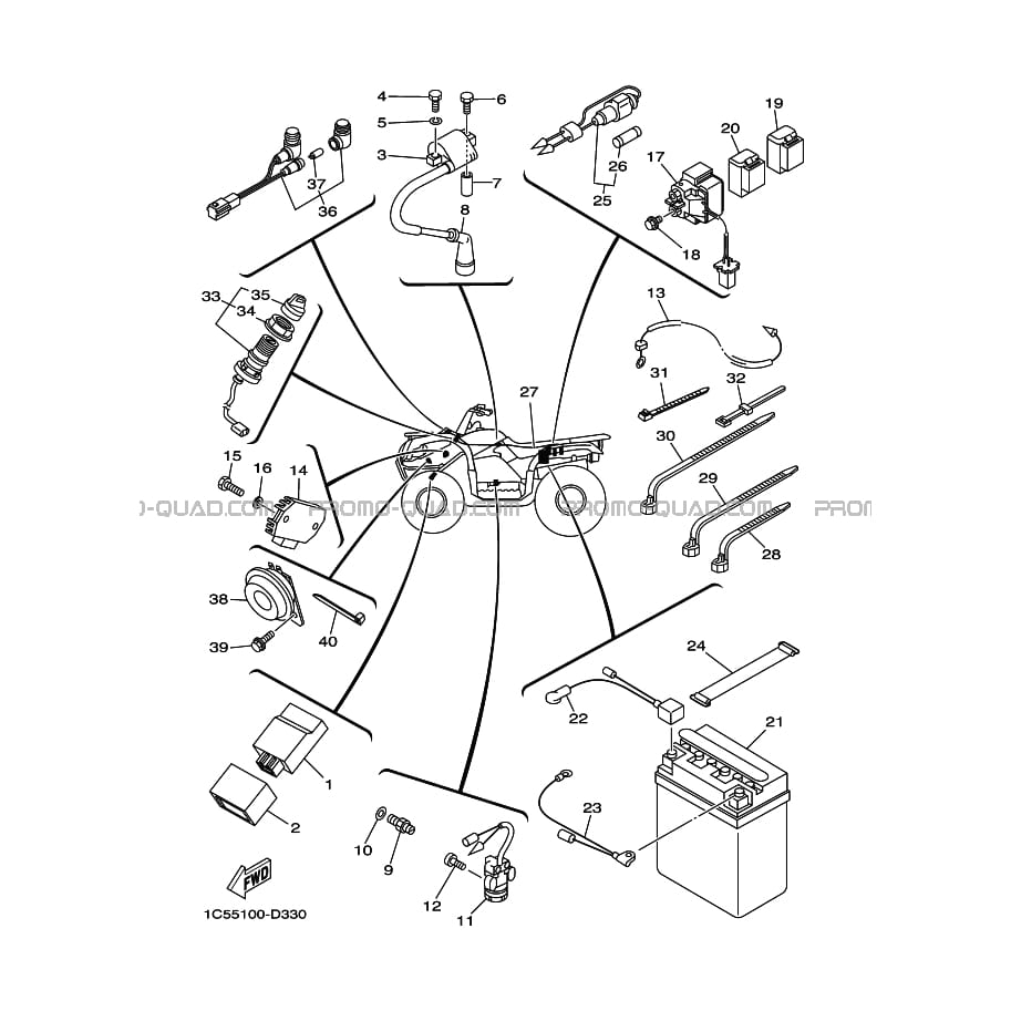 PARTIE ELECTRIQUE 1  Yamaha  2013 125  pièces OEMPARTIE ELECTRIQUE 1  Yamaha  2013 125  pièces OEM