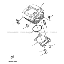 CYLINDRE pour Yamaha 200 1989 YFM YFM200DX 3GC2 SOLID FINE SILVER