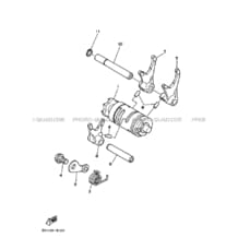 BARILLET DE SELECTION     FOURCHETTES pour Yamaha 200 1996 BLASTER YFS 200 BLASTER 3JMM INK BLUE