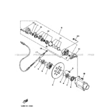 ETRIER DE FREIN ARRIERE pour Yamaha 200 1996 BLASTER YFS 200 BLASTER 3JMM YAMAHA BLACK
